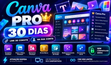 Canva Pro 30 Dias | Link de Convite | Ativação na Sua Conta | Recursos Premium