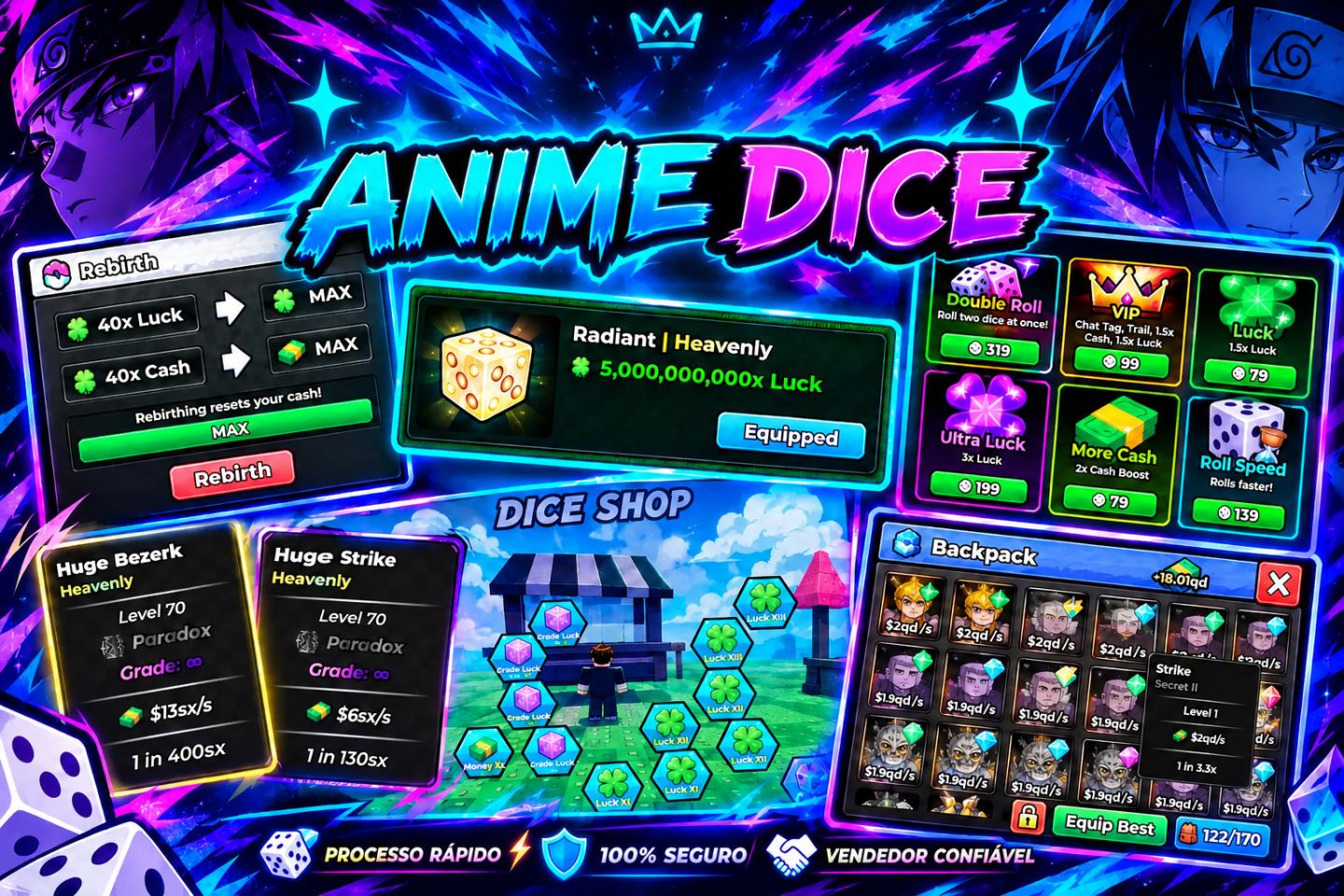 [JACKPOT SPIN] ANIME DICE - DADO DE ANIME