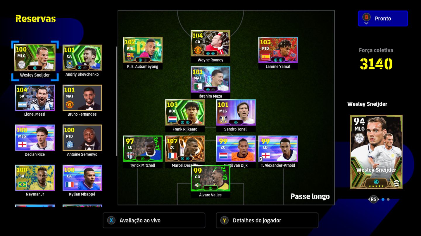 CONTA EFOOTBALL 2026 STEAM, COM MARCEL DESAILY OVER 107 ZAGUEIRO META