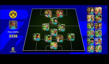 Conta eFootball Mobile completa+3335 Força. Melhores jogadores Meta cada Posição