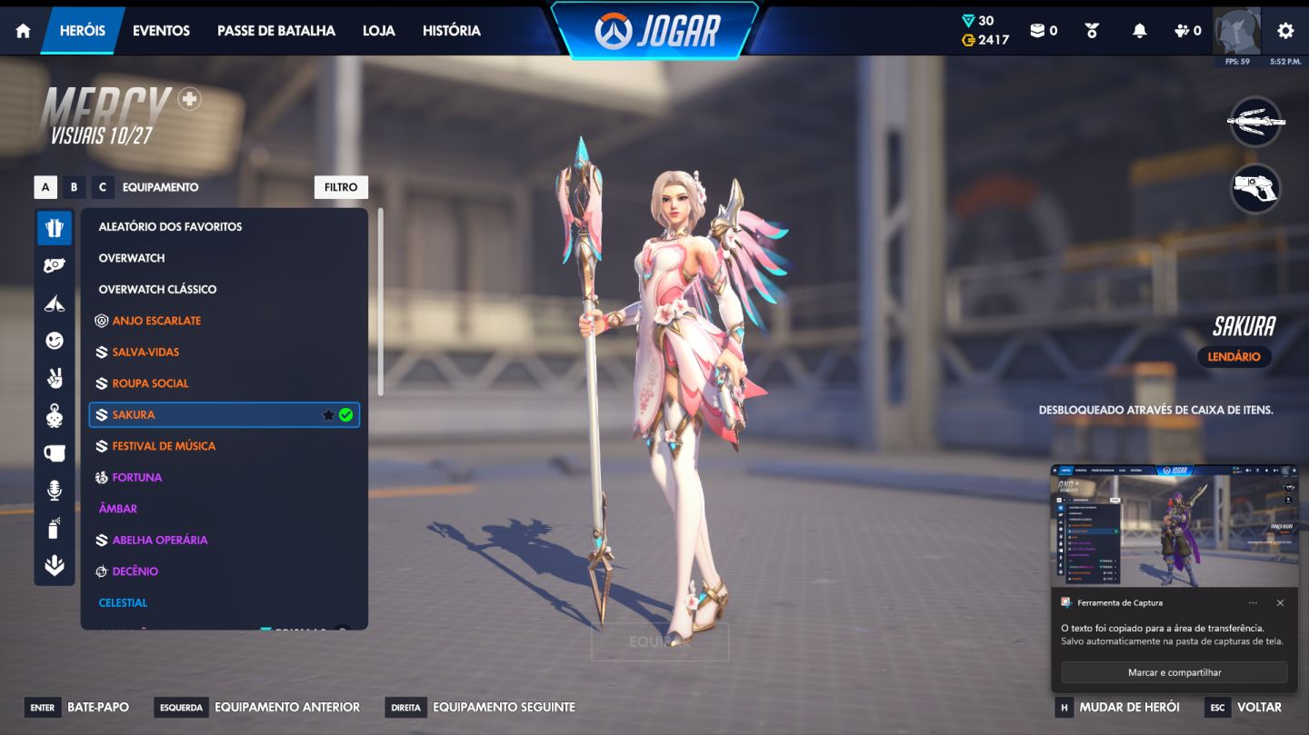 CONTA OVERWATCH BASTANTE SKINS DE LOJA, PREÇO PODE SE NEGOCIAR