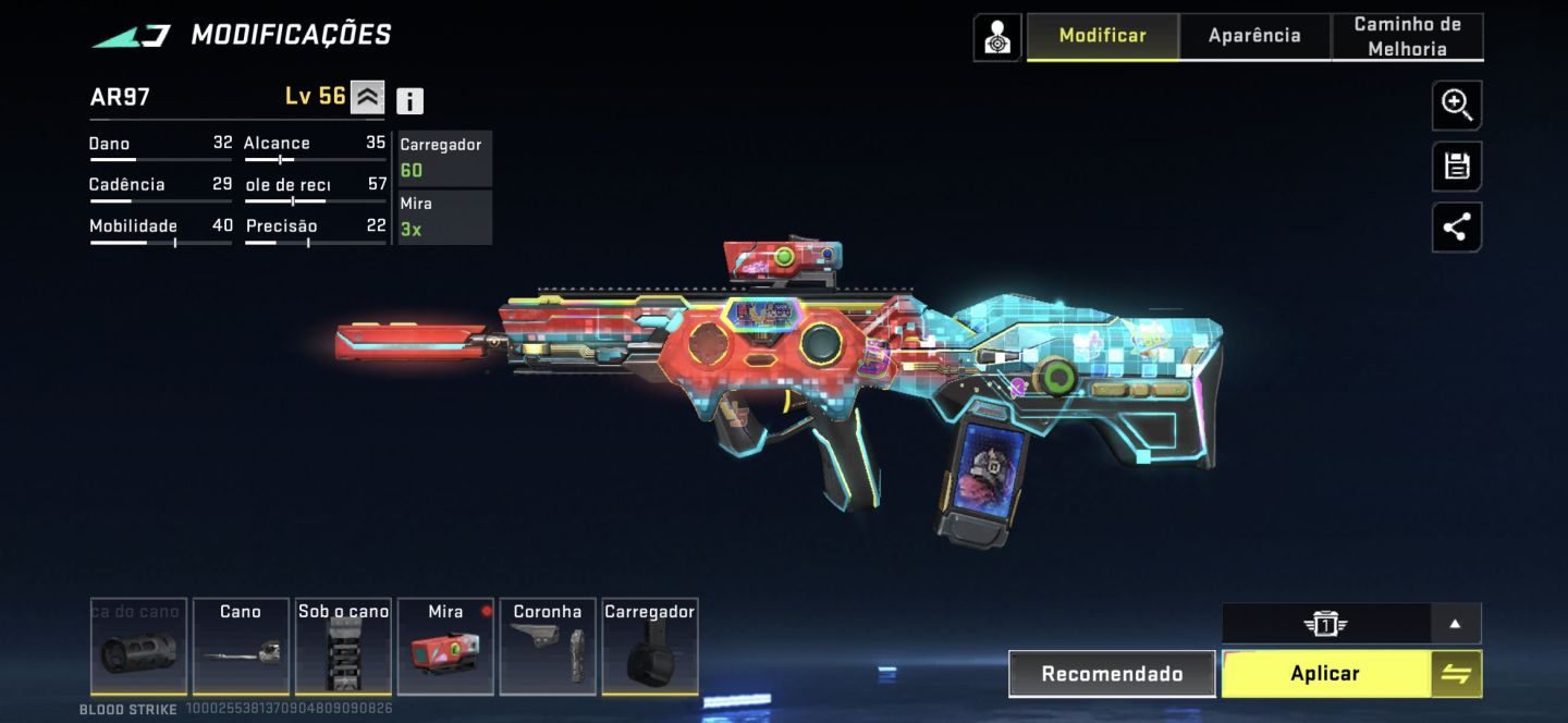 CONTA BLOOD STRIKE NÍVEL 49
