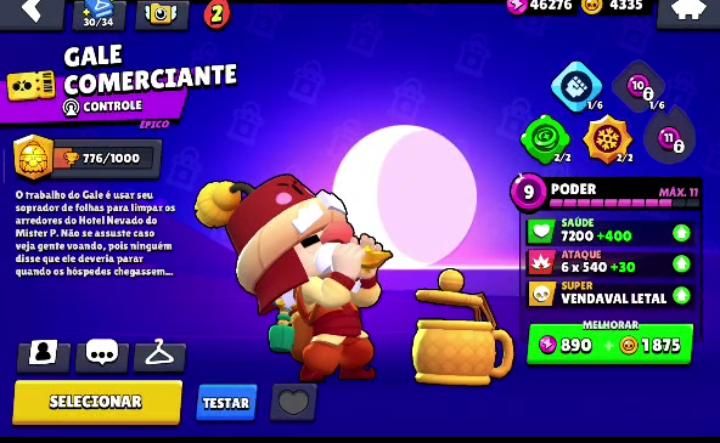 CONTA RARA ANTIGA BRAWL STARS