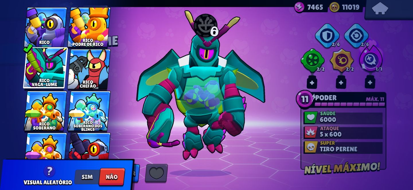 Conta boa de brawl Stars com muitos brawlers e skins