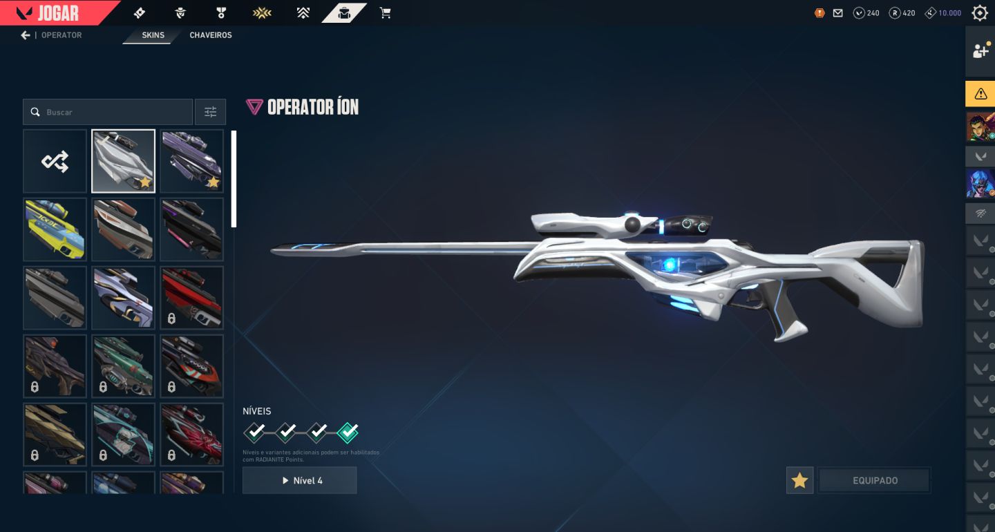 Conta valorant com +1.6k gastos muitas skins