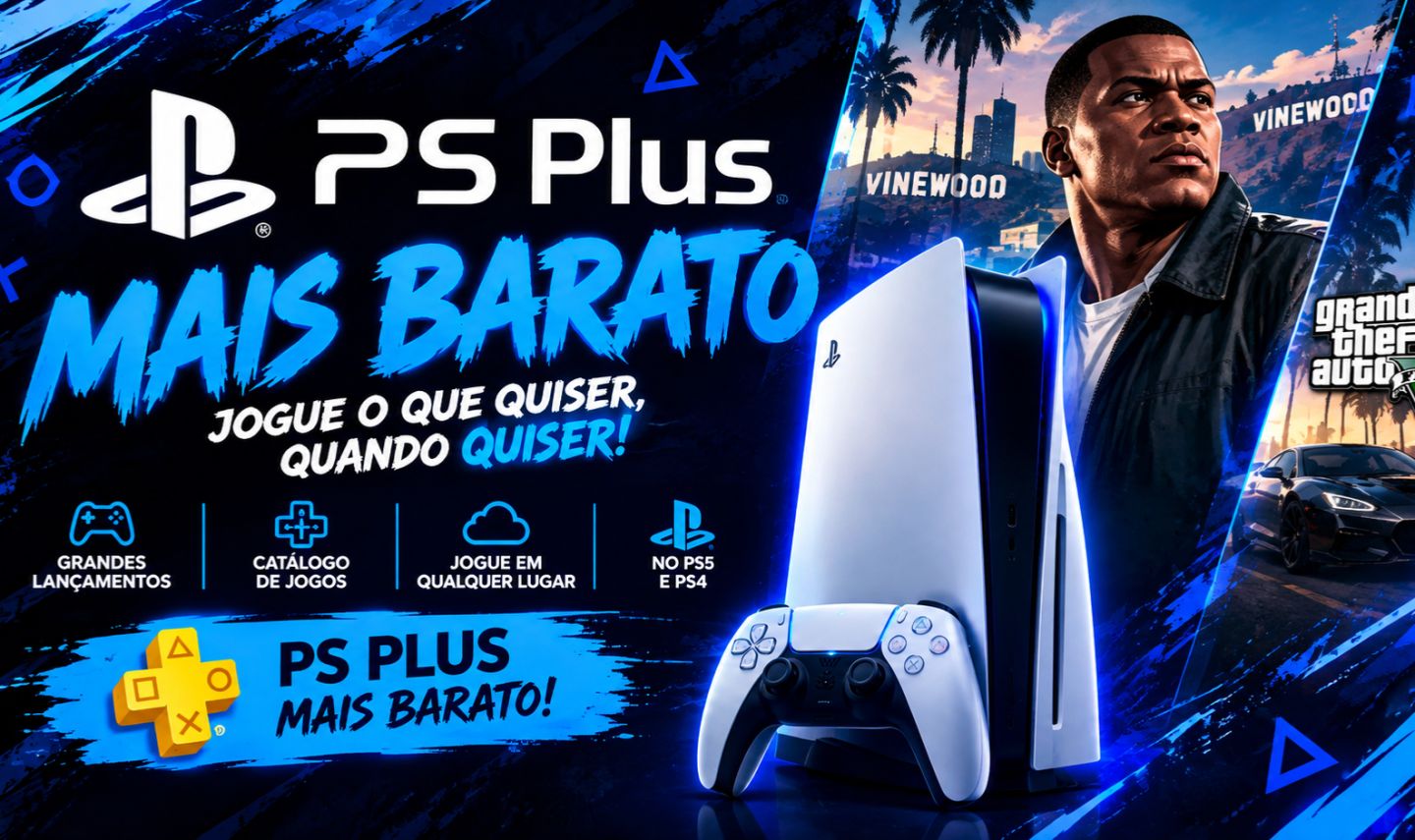 PS PLUS MAIS BARATO DA PLATAFORMA