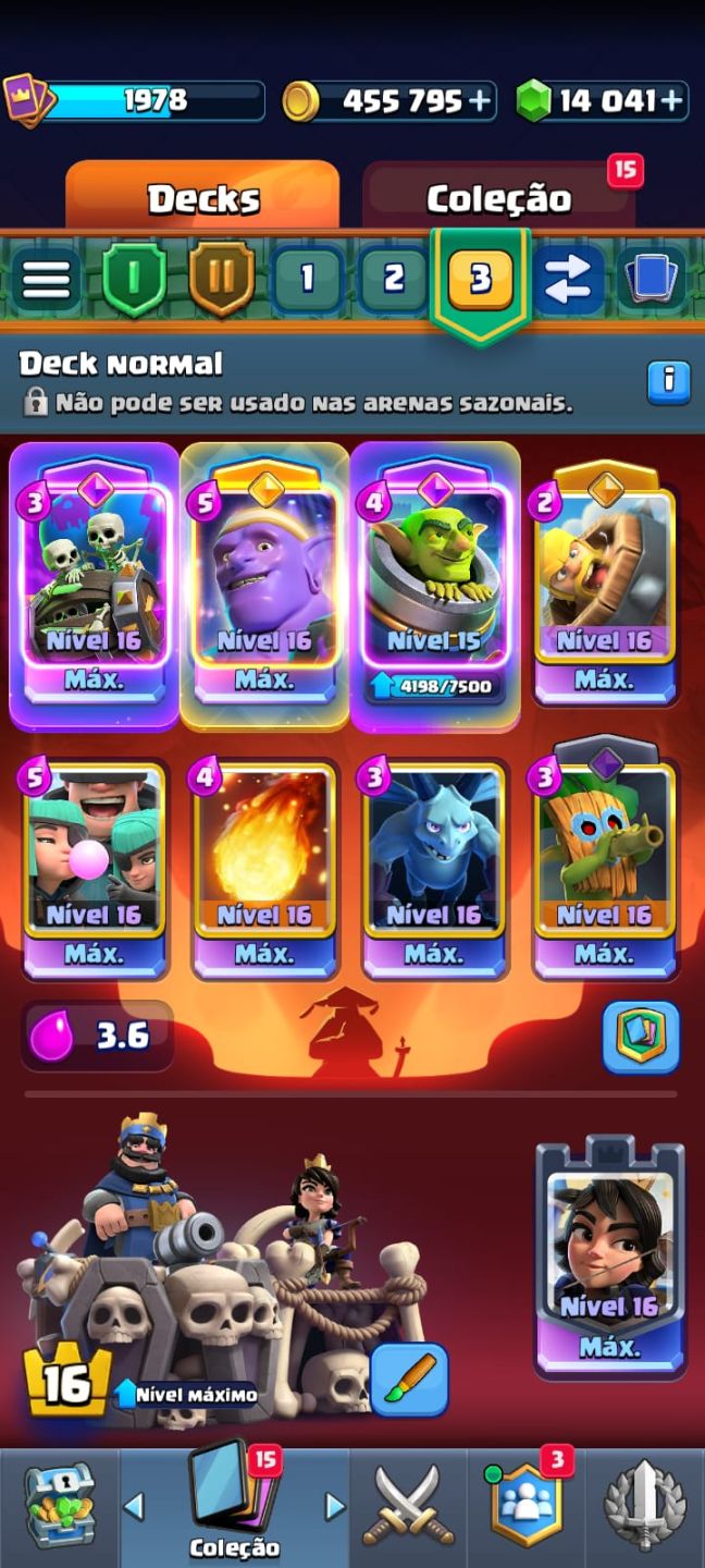Conta full clash royale