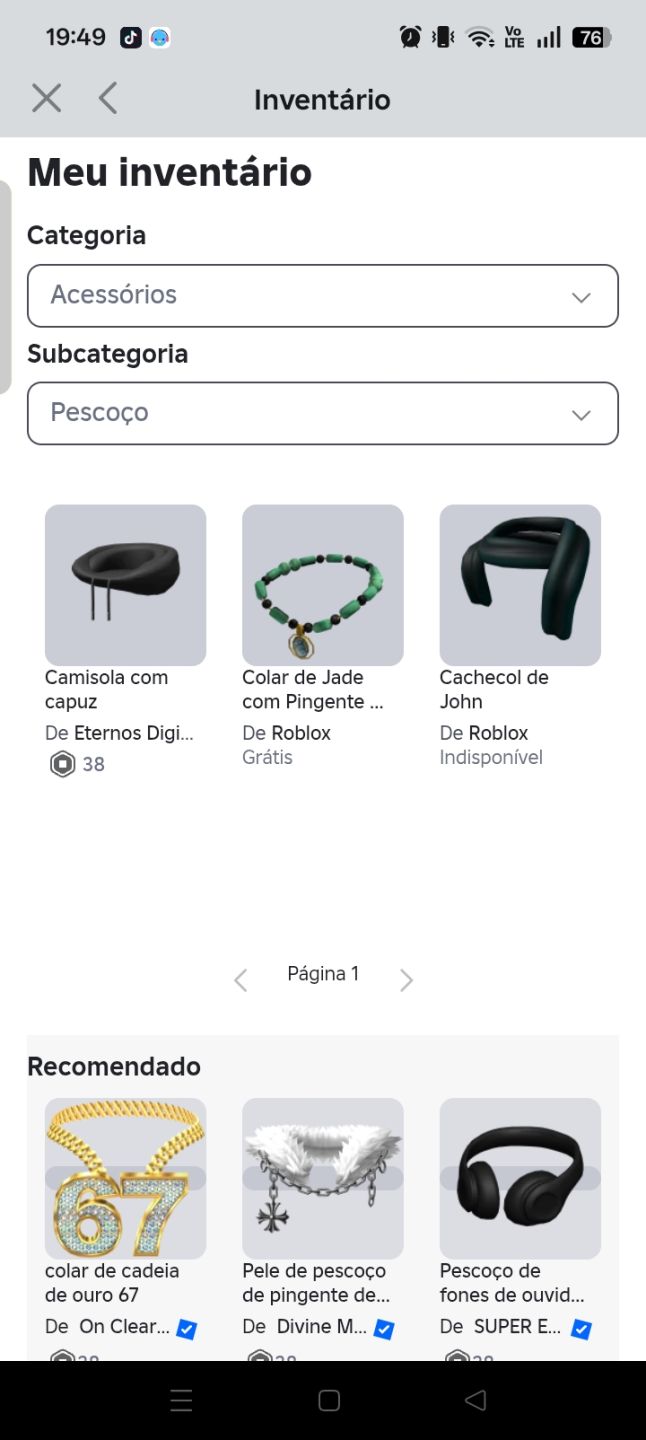 CONTA ROBLOX