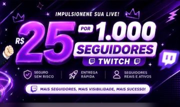 1.000 seguidores na twitch