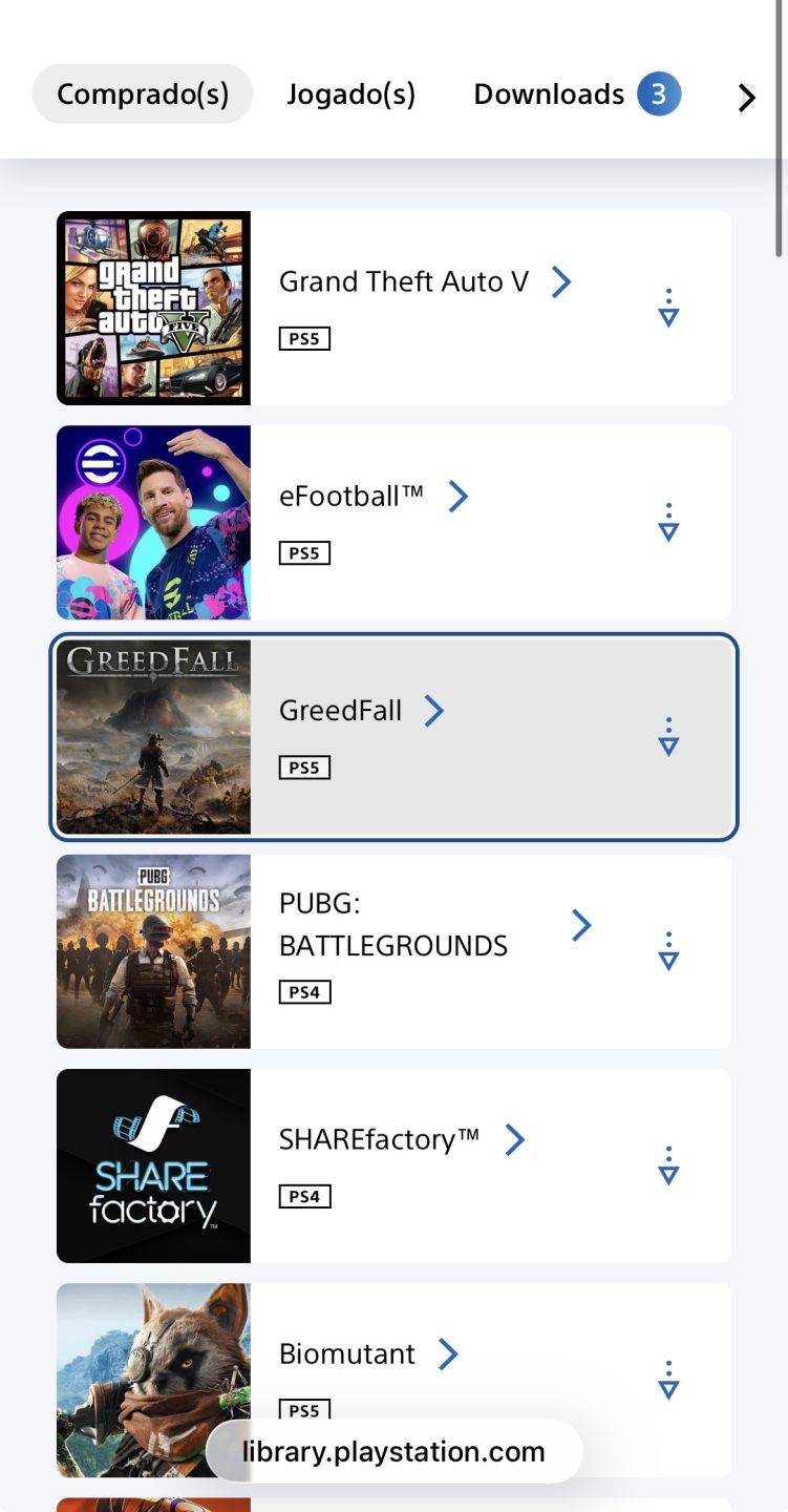 Conta PlayStation (PS4 e PS5) com diversos jogos