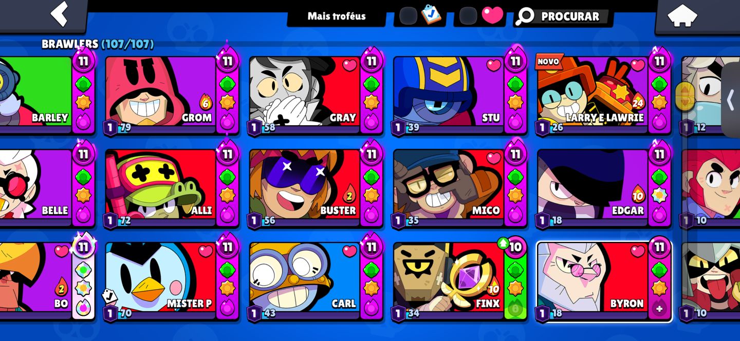 CONTA BRAWL STARS - FULL BRAWLER