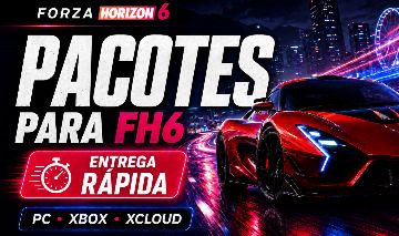 FH6 | PACOTES, CRÉDITOS, CARROS E ROLETAS | ENTREGA RÁPIDA | PC/XBOX/XCLOUD
