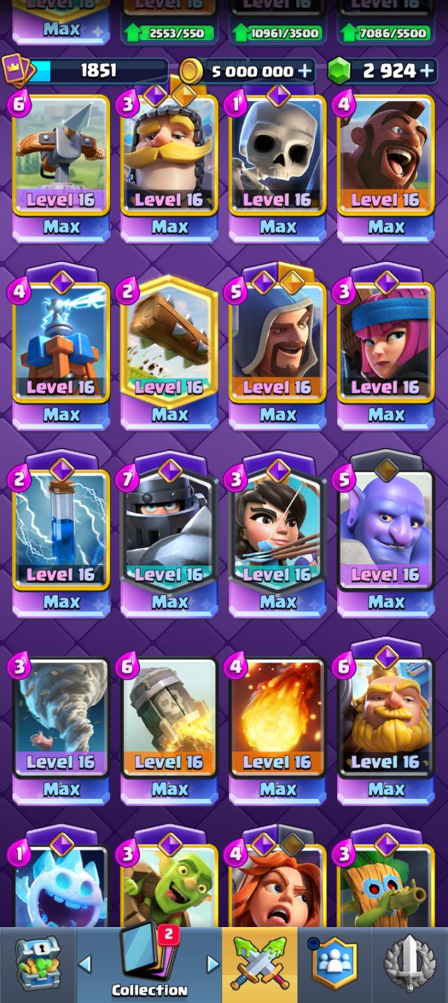 Conta Clash Royale antiga 10 anos de criação 31 evoluções 14k troféus, nv 16