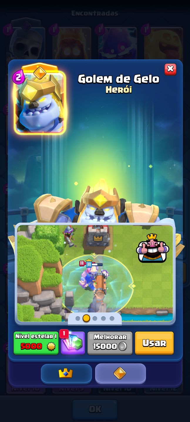 Conta Clash royale 8K de troféus, boa para pessoas em um nível medio