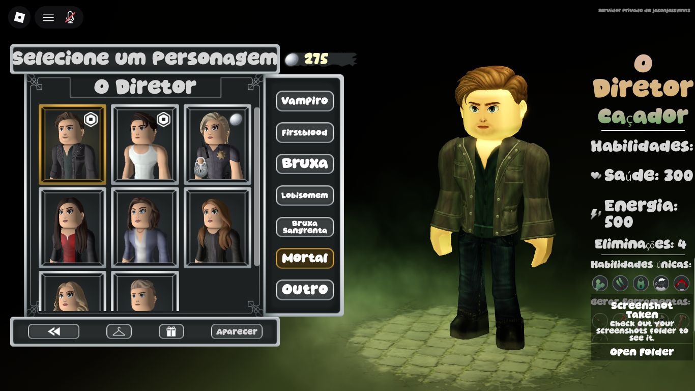CONTA DE TVL2 ROBLOX (THE VAMPIRE LEGENDS 2)