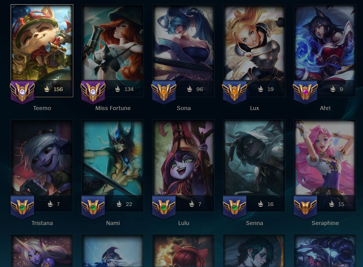 CONTA LOL NÍVEL 388 | 534 SKINS | 44 LENDÁRIAS | 4 ULTIMATE | 8 MÍTICAS