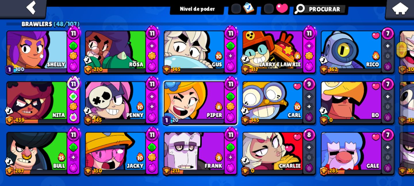 CONTA BRAWL STARS