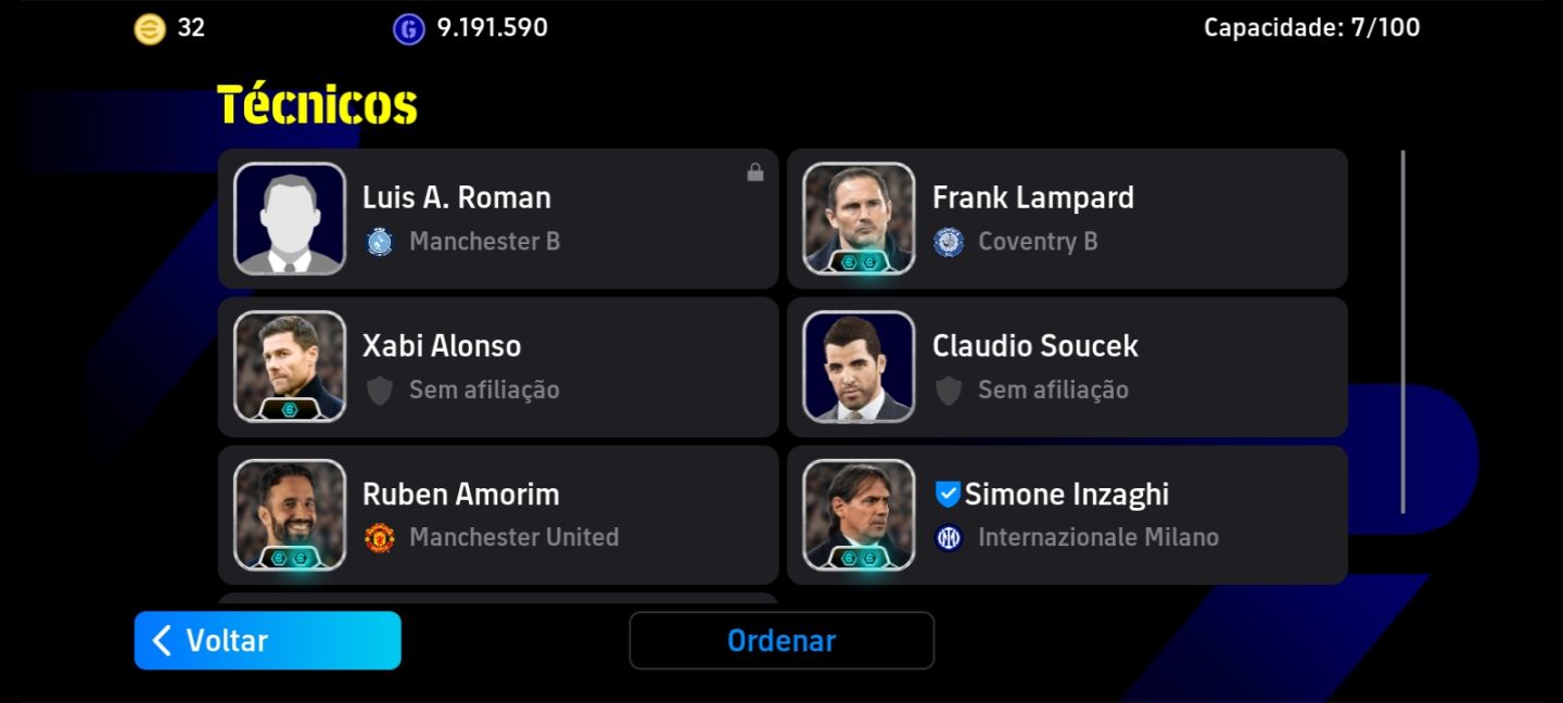 Conta eFootball TOP 3258 FC | Elenco Recheado de Épicos e Showtime