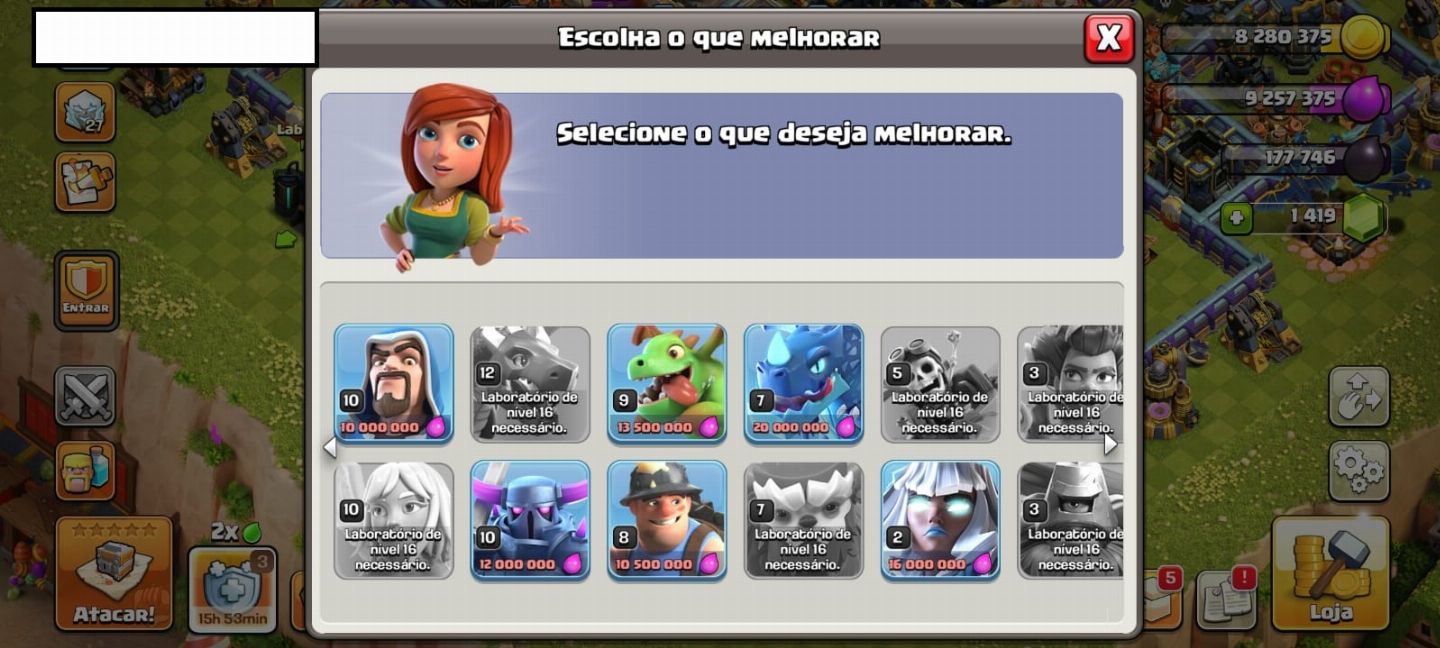 CONTA CLASH OF CLANS CV 17 + CLASH ROYALE