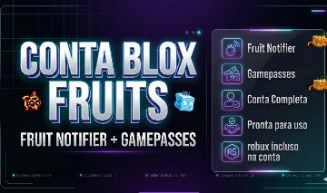 CONTA BLOX FRUITS | GAMEPASSES | ROBUX!