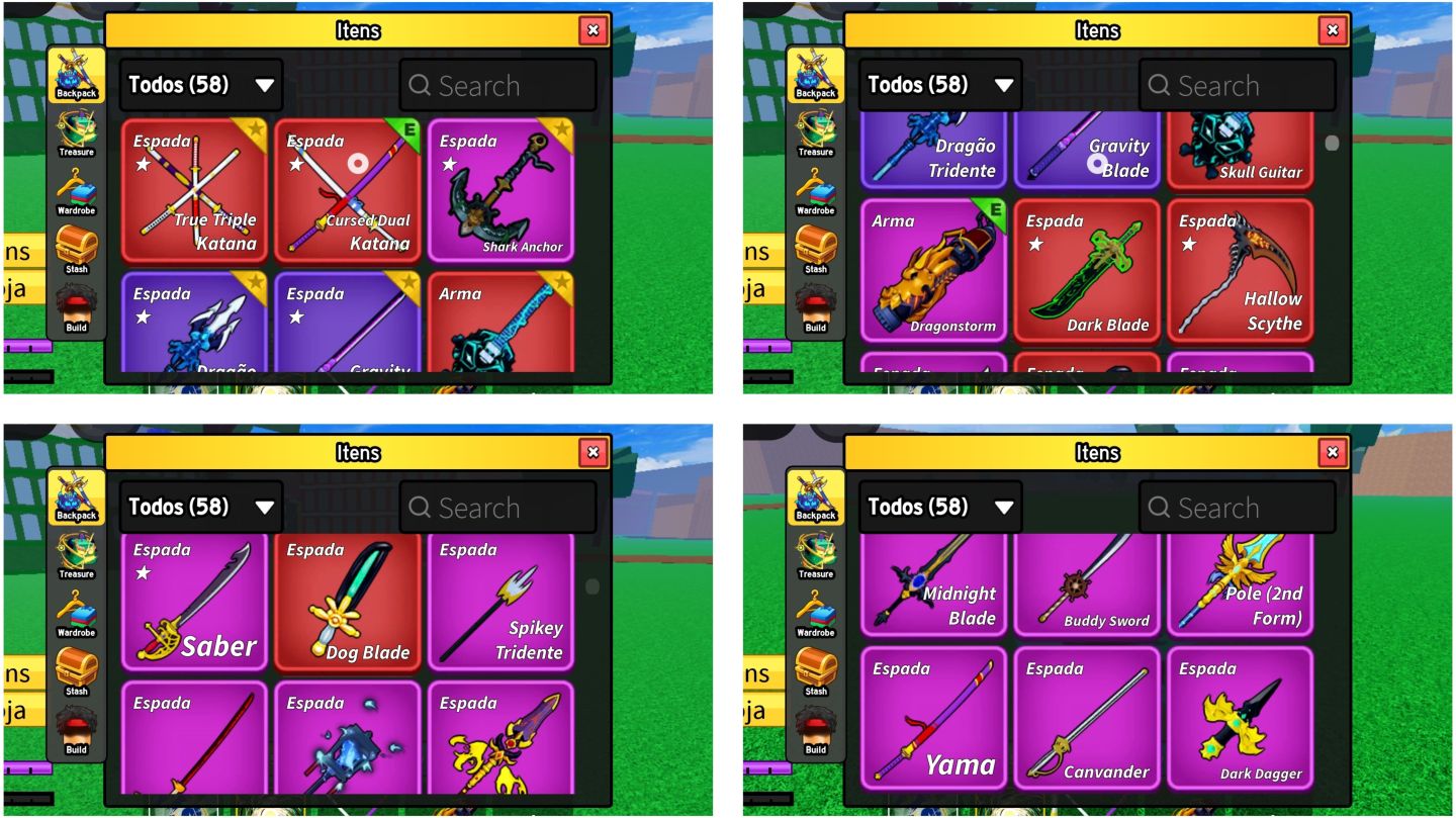 Conta Blox Fruits com 23 Perms, Todas Gamepasses, Todas V4 Full, 15 Storage