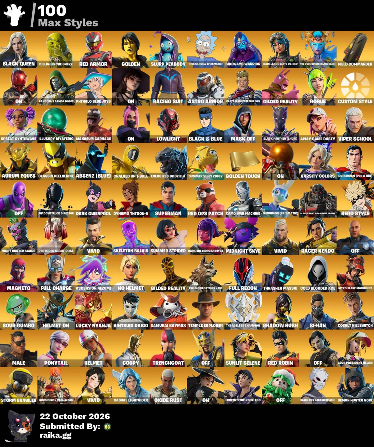 Conta de fortnite recheada de itens raros