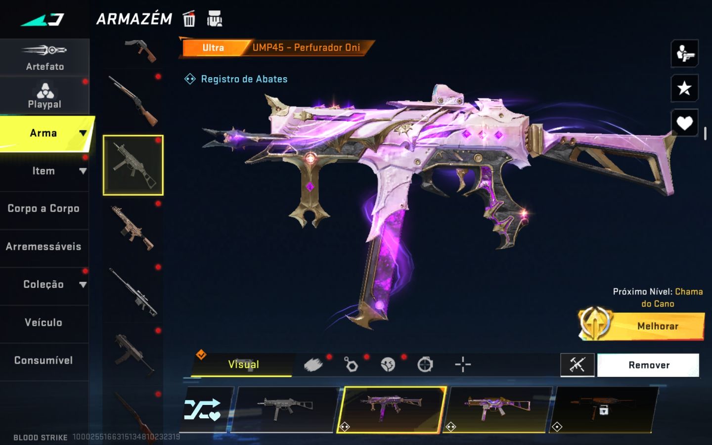 Conta de blood strike/ com skins raras/ pra sair logo