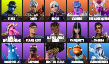 CONTA FORTNITE FA 28 SKINS | CARNAGE | RICK SANCHEZ | CLARK KENT | FIXER