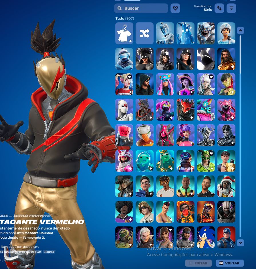 CONTA FORTNITE EXCLUSIVA | ITENS EXTREMAMENTE RAROS + STARTER PACKS ANTIGOS