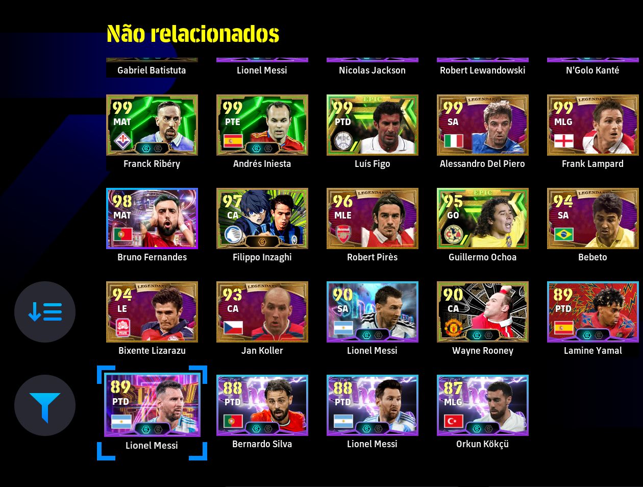 CONTA eFOOTBALL STEAM | GEORGE BEST 109, MESSI 104, HAALAND + LENDAS!
