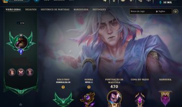 Conta de LoL esmeralda com 150 skins