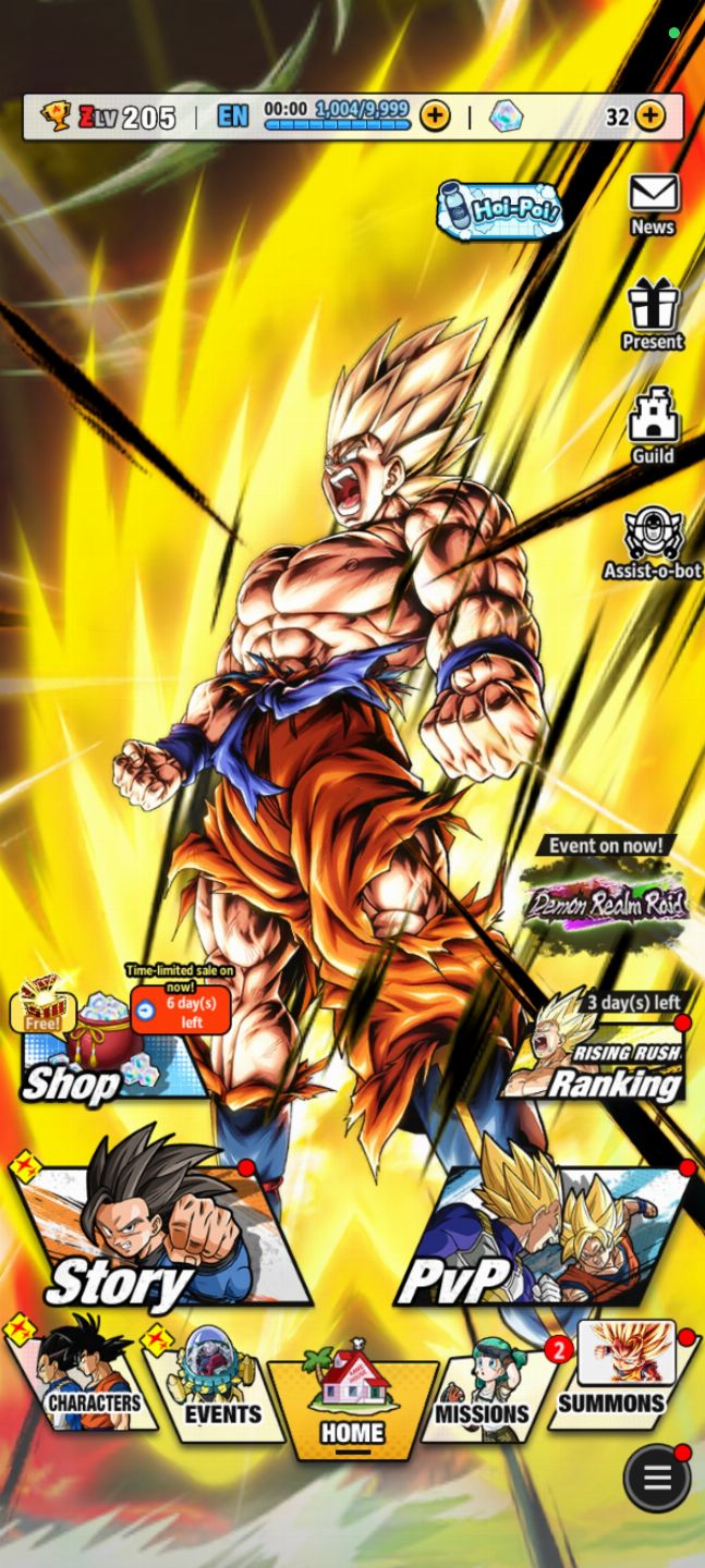 Conta Dragon Ball Legends Com Goku SSJ Ultra com 8 estrelas + Freeza Ultra