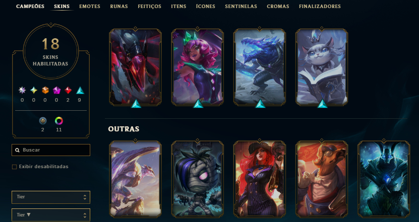 CONTA PLATINA +30 -10 PDL COM SKIN DO YASUO, NAAFIRI, AATROX, +20SKINS HANDLVL