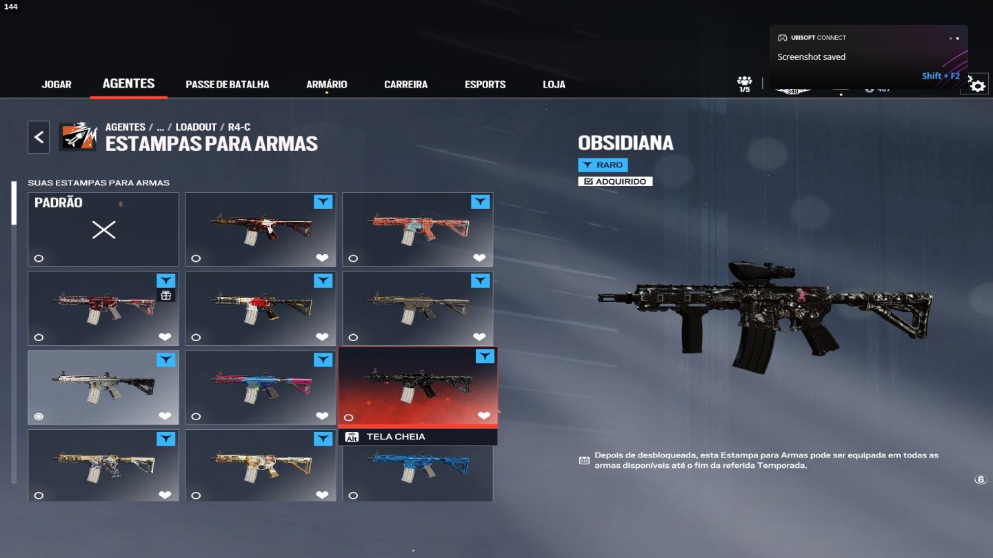 Conta Full Geleira e com Carbono de R6