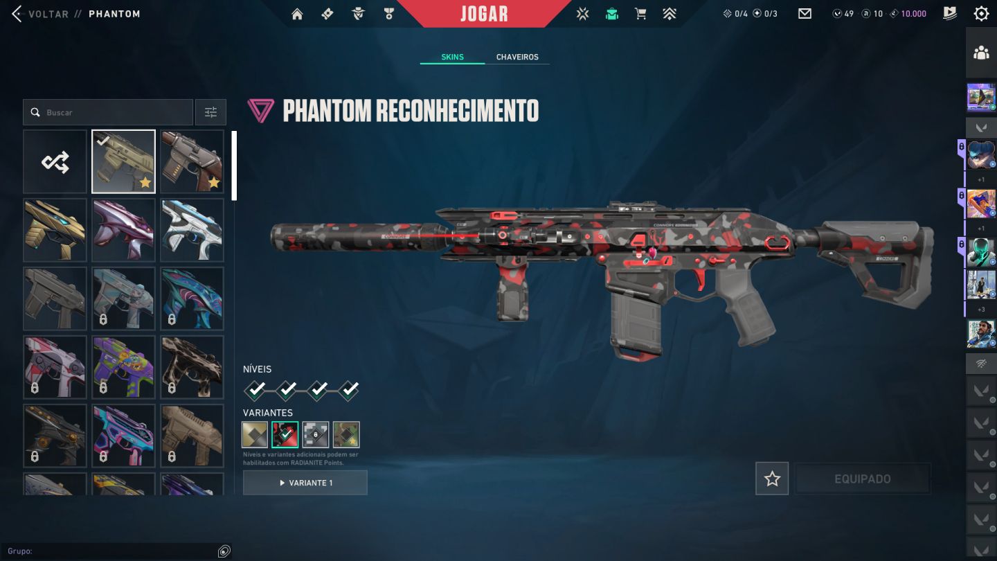 Conta de valorant com varias skins raras