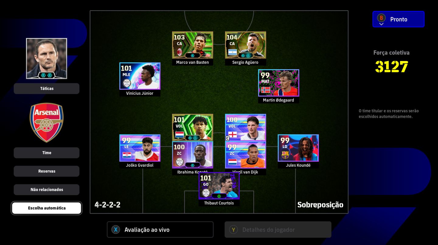 CONTA EFOOTBALL XBOX/PC FORÇA 3127 | AGÜERO , VAN BASTEN SHEVCHENKO ACESSO TOTAL