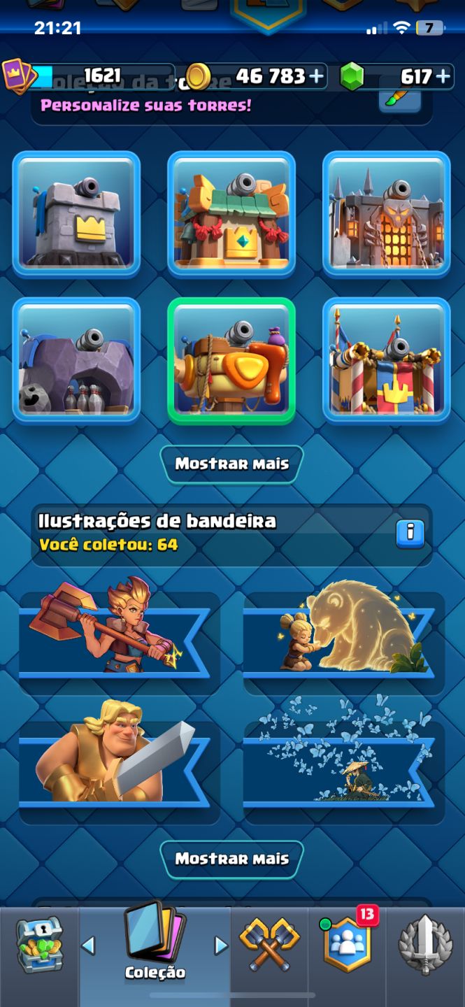 Clash Royale Arena 26 | 10.683 Troféus | 122/122 Cartas