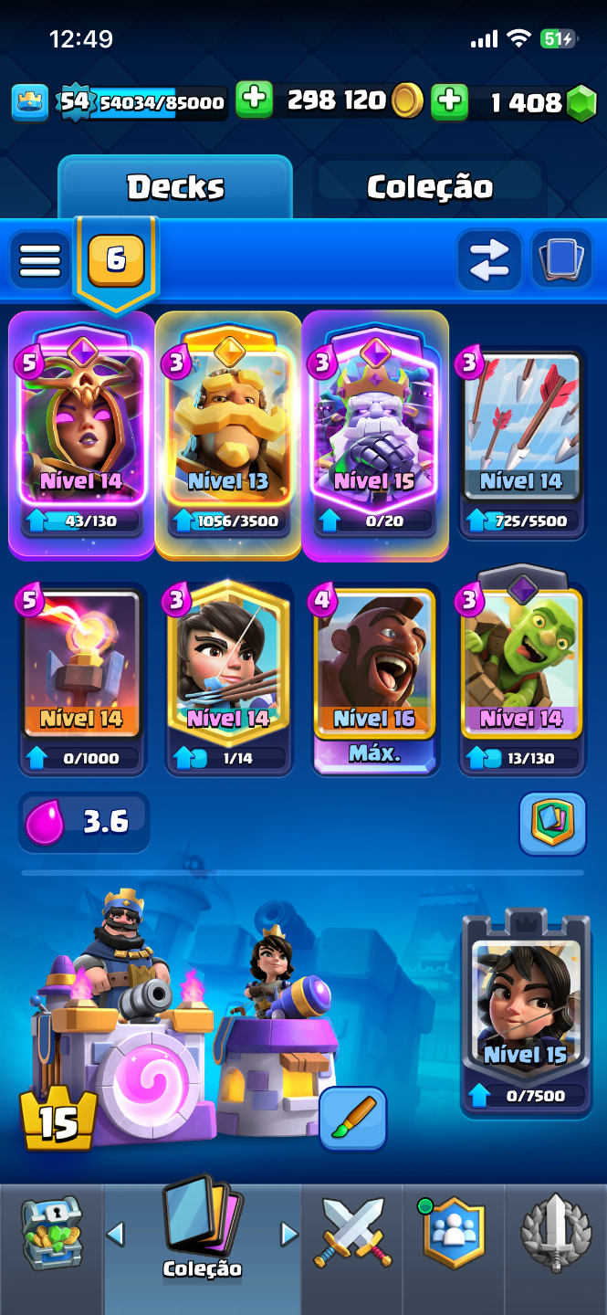 Conta de Clash Royale com 6 Anos!! É possível a troca de Email e senha!