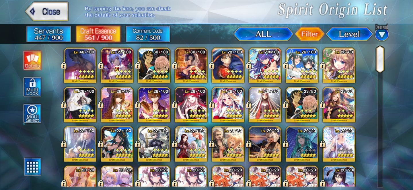 FGO NA OC1 | 36 SSR (39 NP) | 6x Black Grail | Full Meta Supports