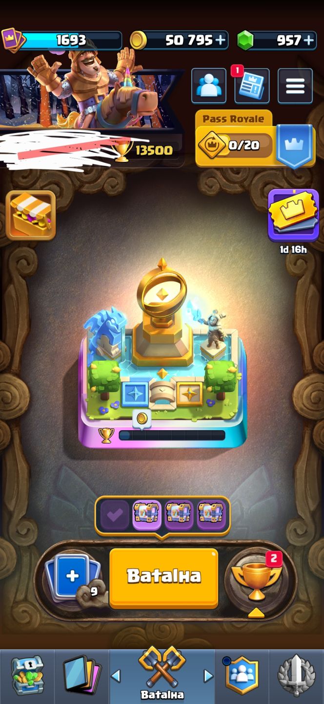 Conta de clash promissora com 13.500k de trofeu e muitas cartas 16
