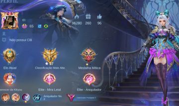Conta Mobile Legends conta nível 65, acesso a Gmail