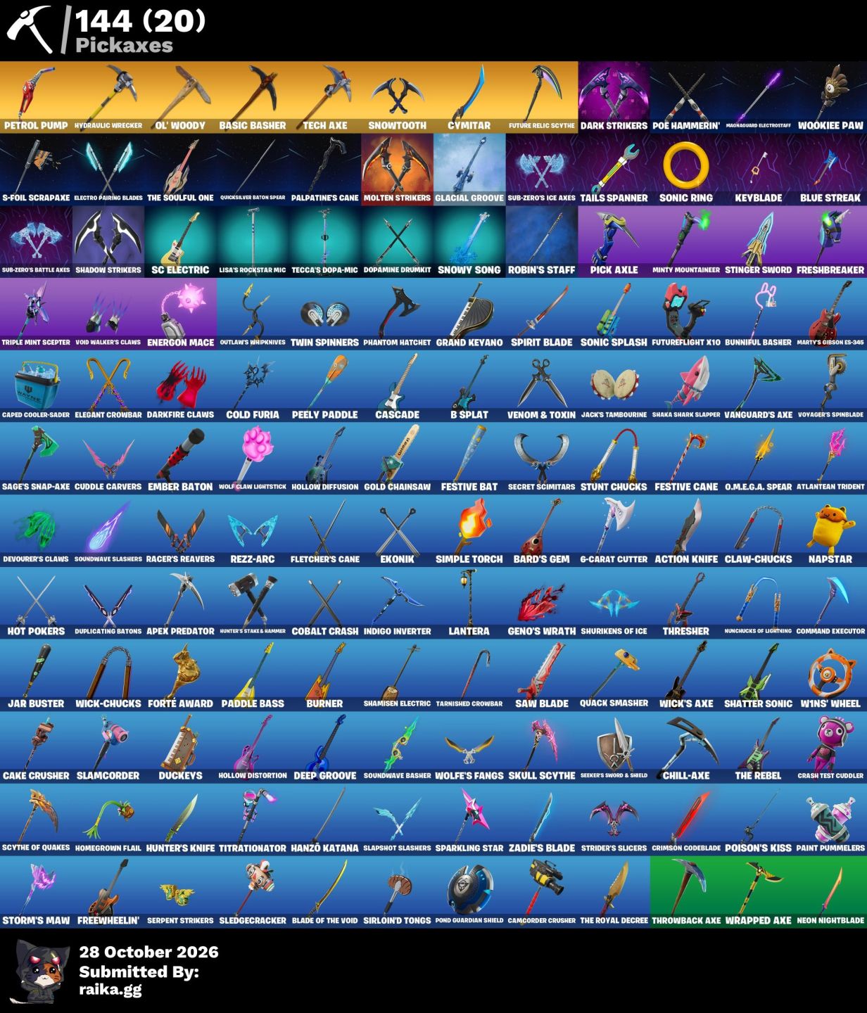 CONTA FORTNITE FULL ACESSO E TRYHARD 115 SKINS 1100 vbucks