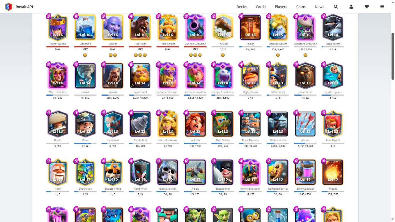 Conta Clash Royale LVL 15 14500 troféus 14 evoluções, 5 herois (NICK GRATIS)