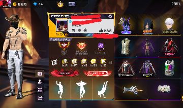 Conta Free Fire com passes antigos