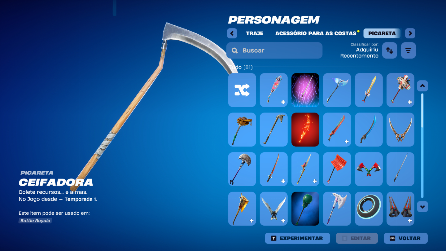 Conta fortnite primeiro dono