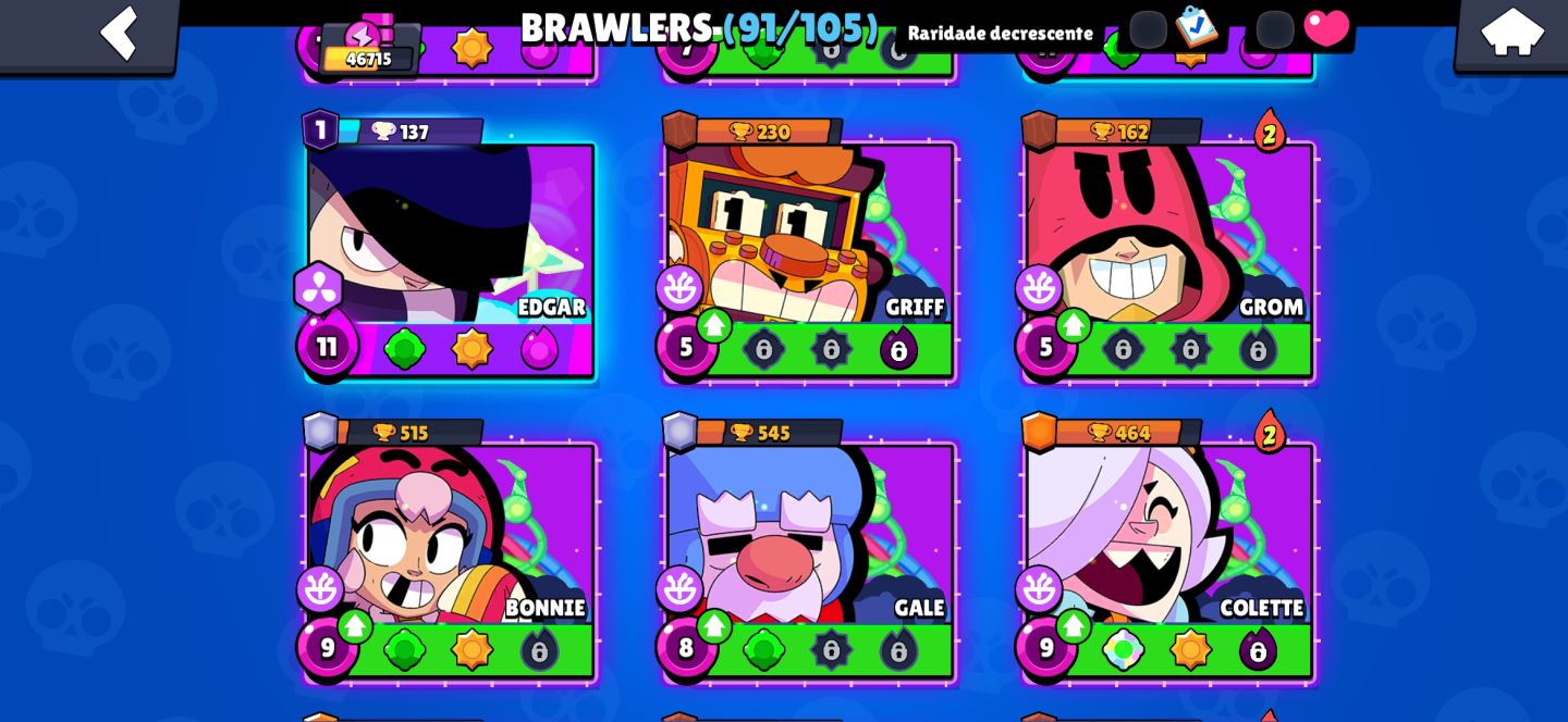 Conta de Brawl stars 46K de troféus