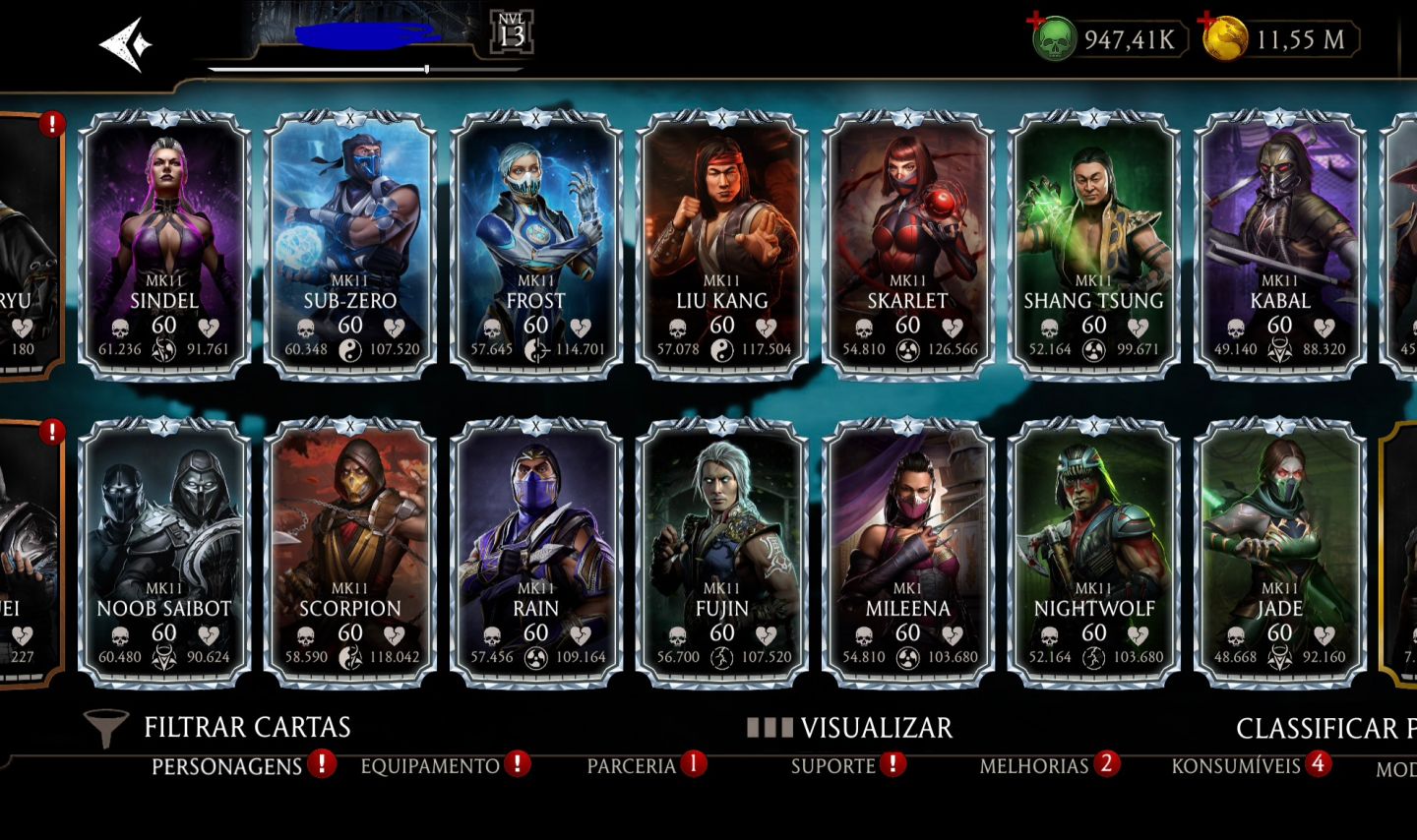 Conta MK mobile IOS
