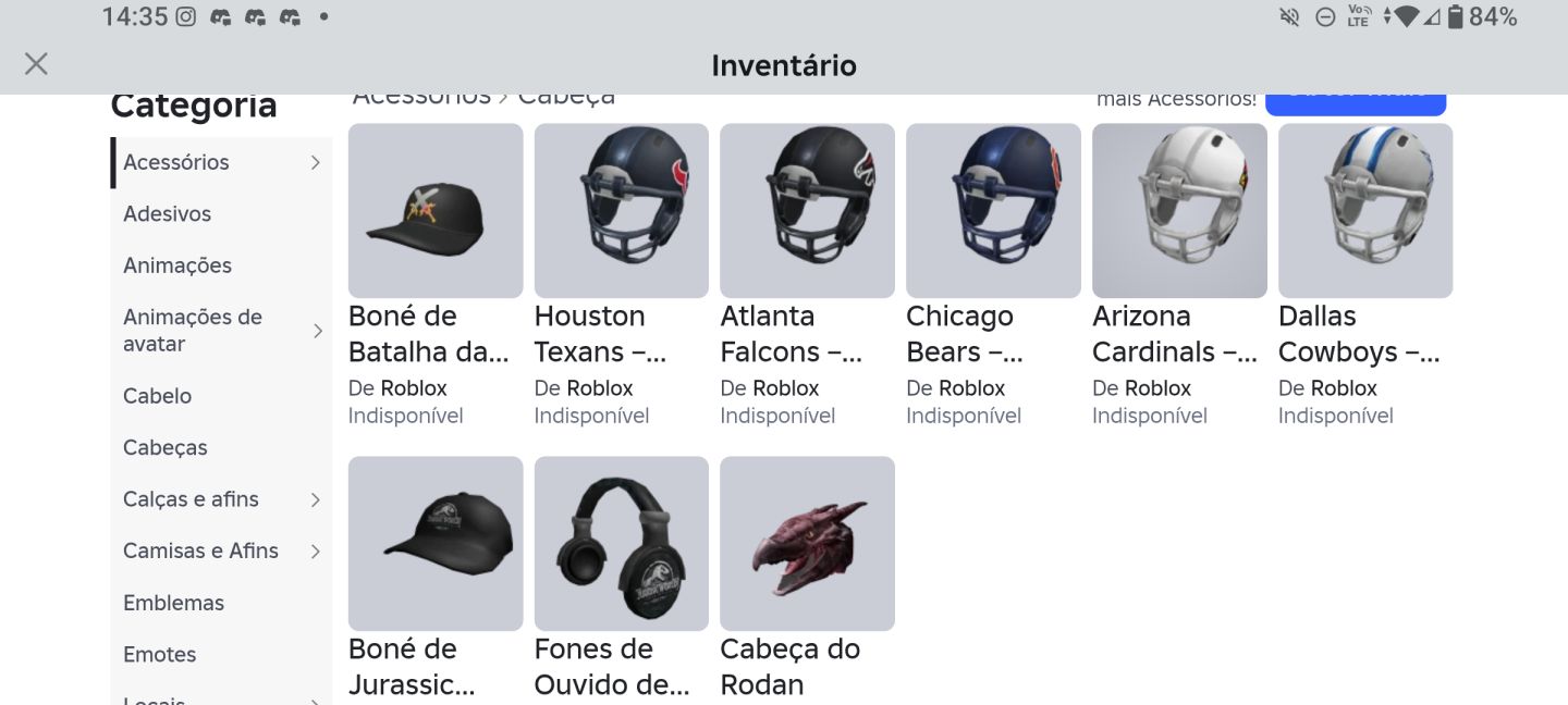 CONTA ROBLOX 2019 COM BASTANTE OFFSALE ( MUITO BARATO)