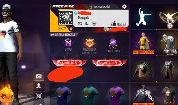 Conta de Free fire com muitas parcerias