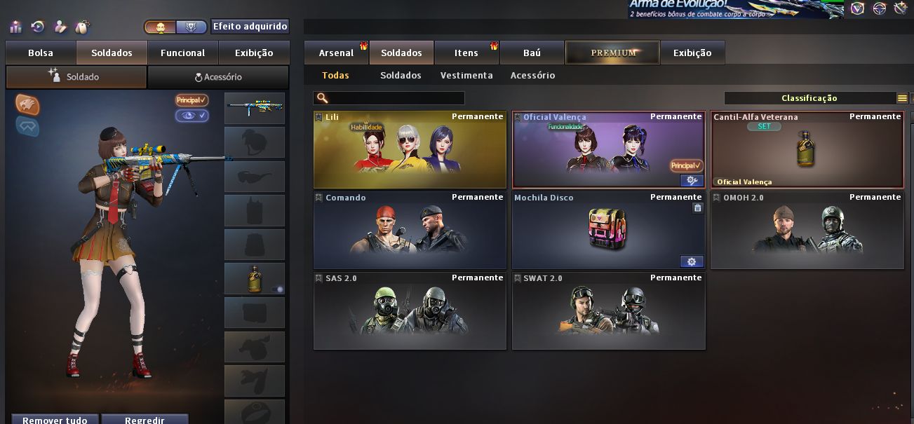 Conta barrinha de prata com hk417 e awp nebula permanente.